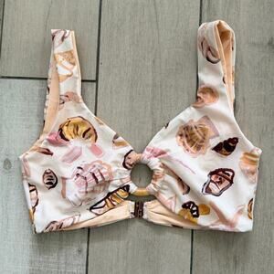 Cleonie Seashell Swim Top Size XS